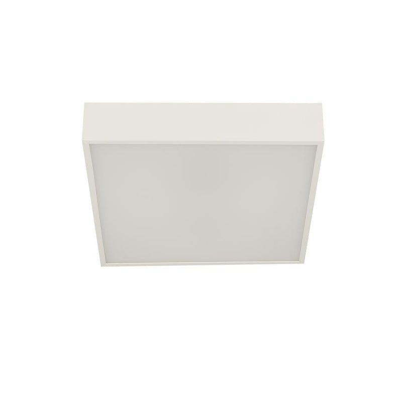 Searchlight 72370WH Zeus Flush - White Metal & Opal Polycarbonate