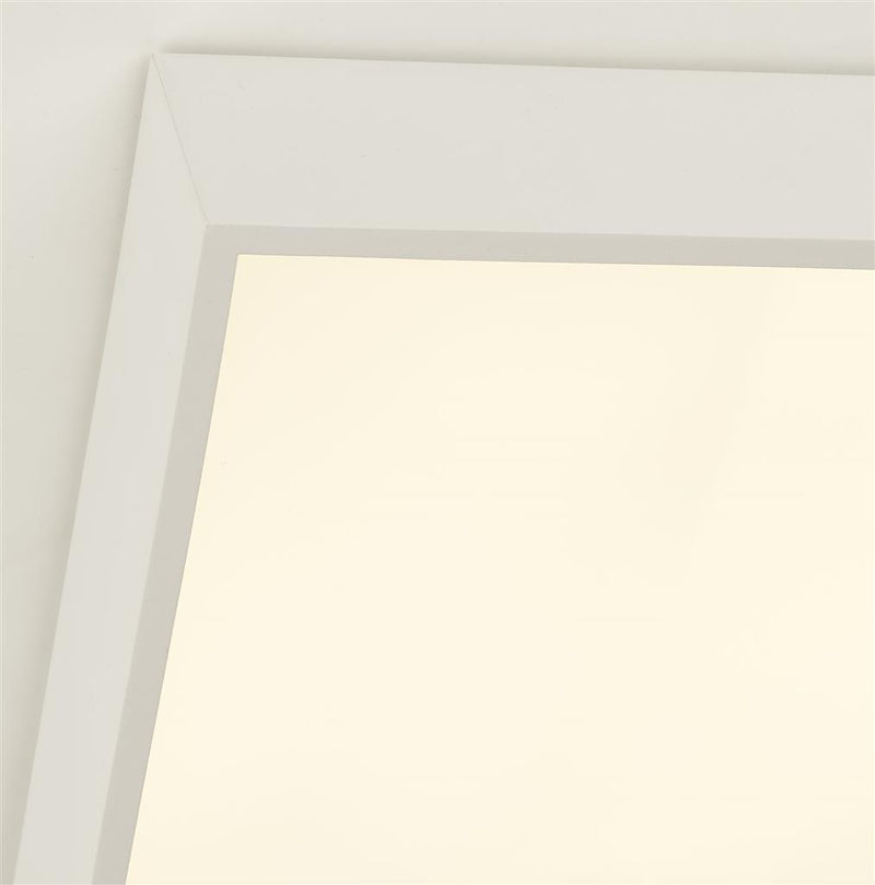 Searchlight 72370WH Zeus Flush - White Metal & Opal Polycarbonate