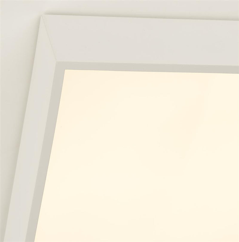 Searchlight 72370WH Zeus Flush - White Metal & Opal Polycarbonate