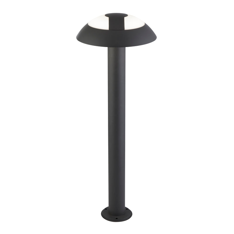 Searchlight  7264-730 Mushroom Outdoor Post  - Dark Grey & Opal Polycarbonate