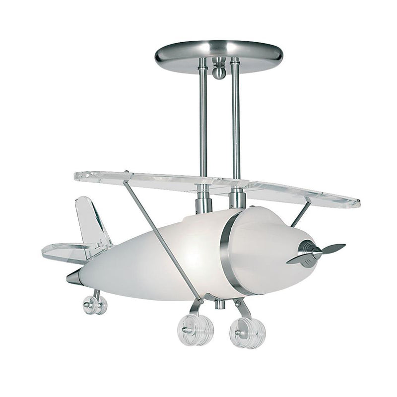 Searchlight  737 Novelty Airplane Pendant  -  Metal, Acrylic & Glass