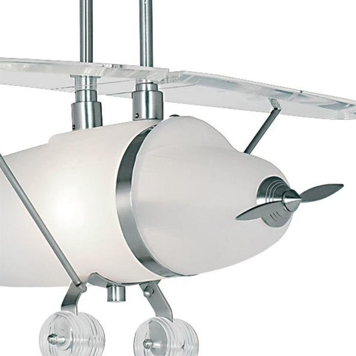 Searchlight  737 Novelty Airplane Pendant  -  Metal, Acrylic & Glass