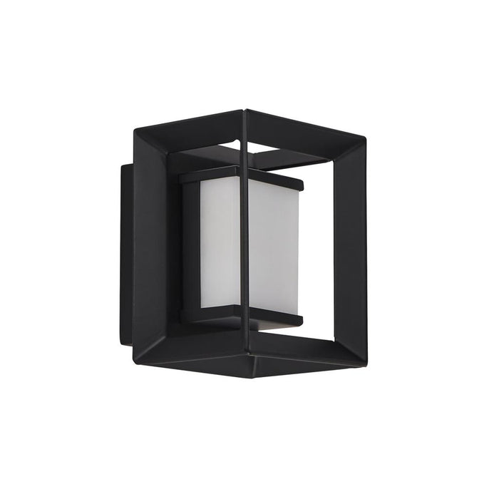 Searchlight  74303-1BK Chaplin Wall Light - Black Metal & Opal Acrylic