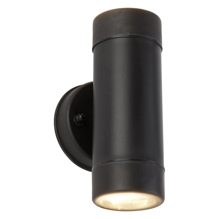 Searchlight  7592-2BK Coastal Outdoor LED 2Lt Wall Light- Black Polypropylene,IP44