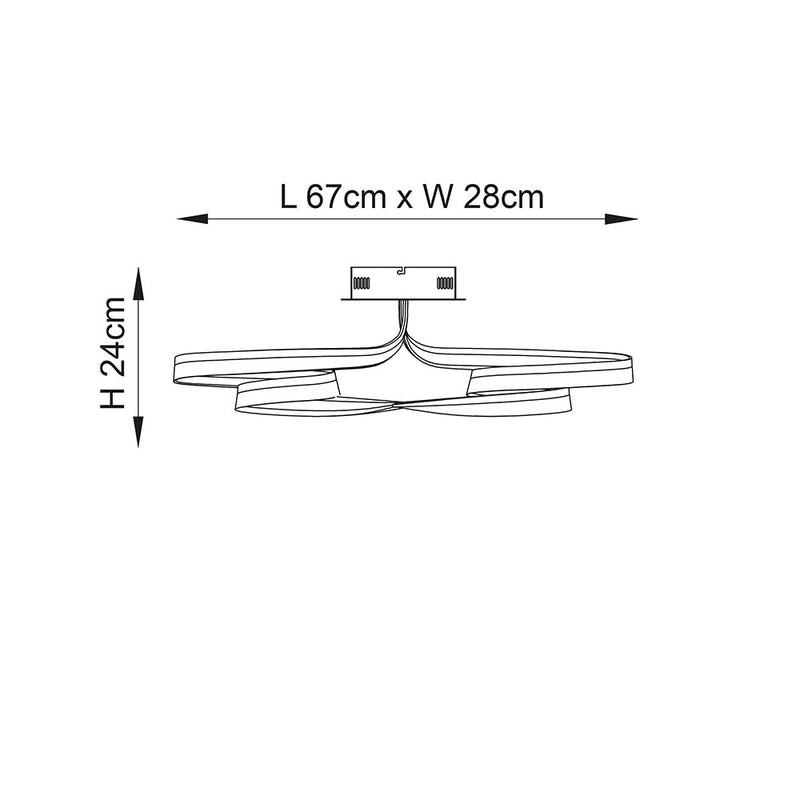Aria 1lt Semi flush - 76393