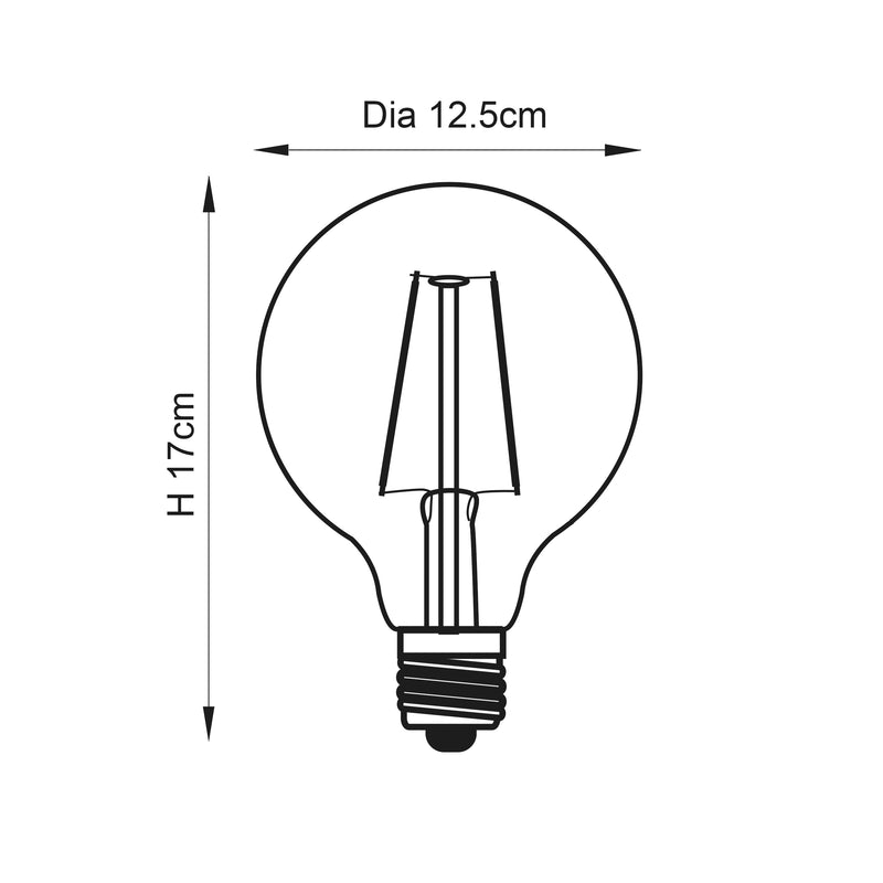 E27 LED filament globe 1lt Accessory
