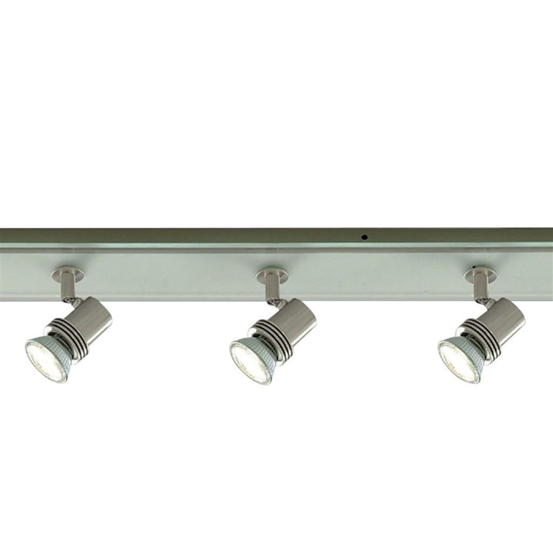 Searchlight  7845-5 Top Hat 5Lt Bar Spotlight - Satin Silver & Acid Glass