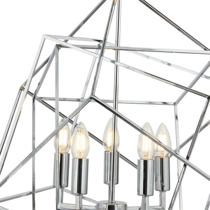 Searchlight  7865-5CC Cube 5Lt Pendant - Polished Chrome Metal