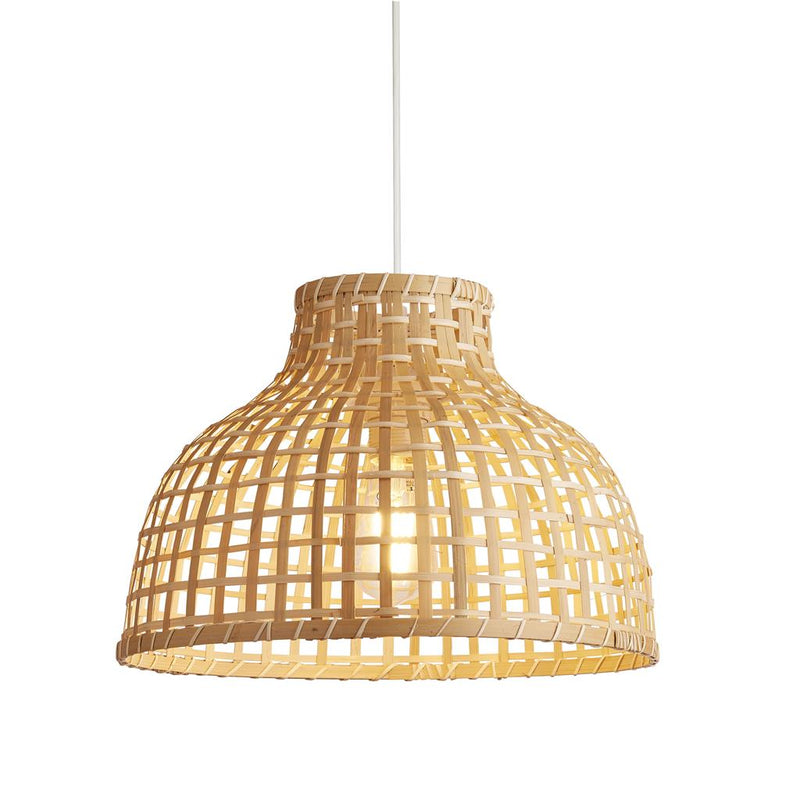 Searchlight 7868CW Bali Pendant - Bamboo