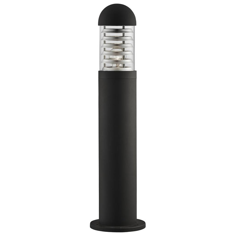 Searchlight  7900-600BK Bronx Outdoor Post- Black Metal, Clear Glass & Polycarbonate