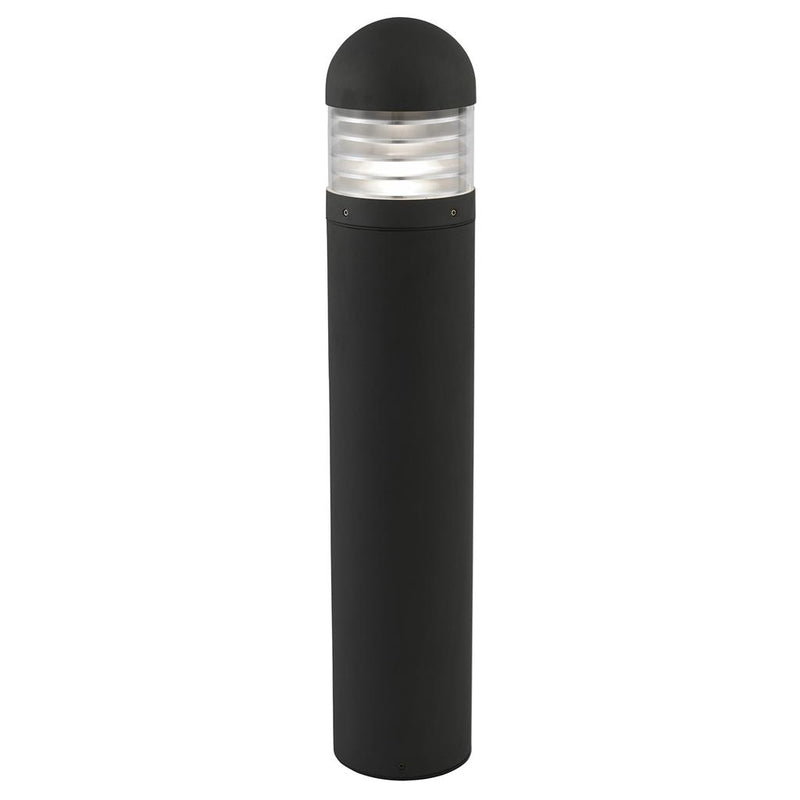 Searchlight  7900-900 Bronx Outdoor Post- Black Metal, Clear Glass & Polycarbonate