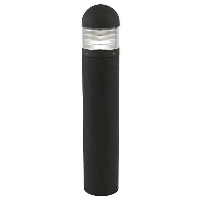 Searchlight  7900-900 Bronx Outdoor Post- Black Metal, Clear Glass & Polycarbonate