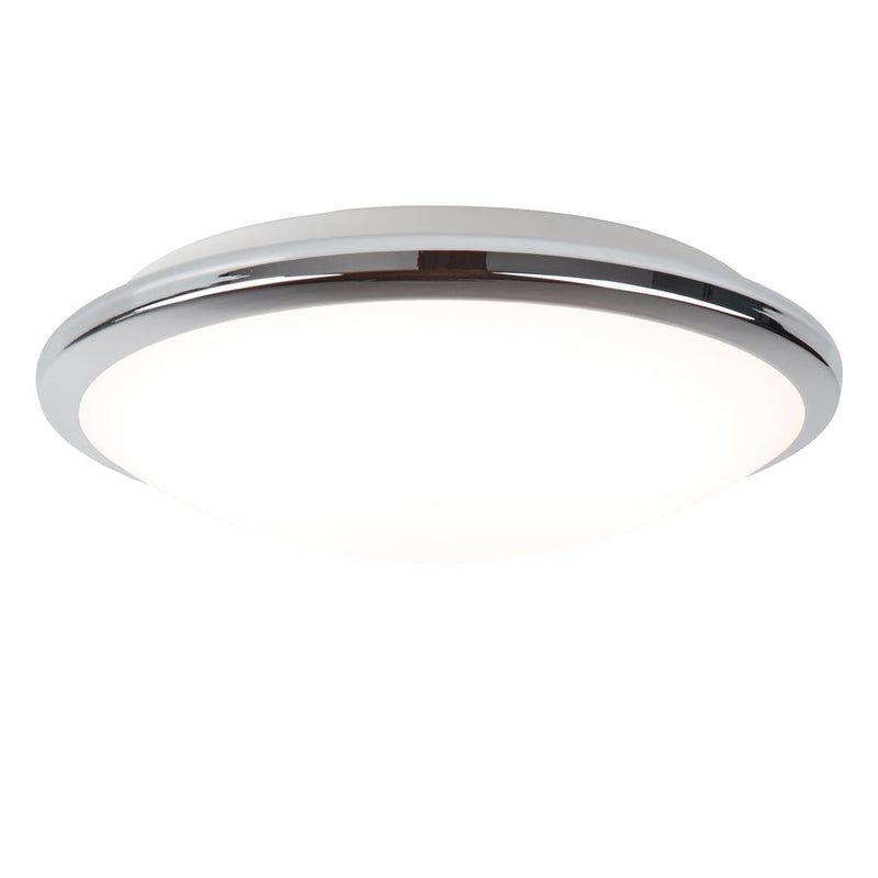Searchlight  7938-30CC Knutsford Flush  - Chrome Metal & Glass