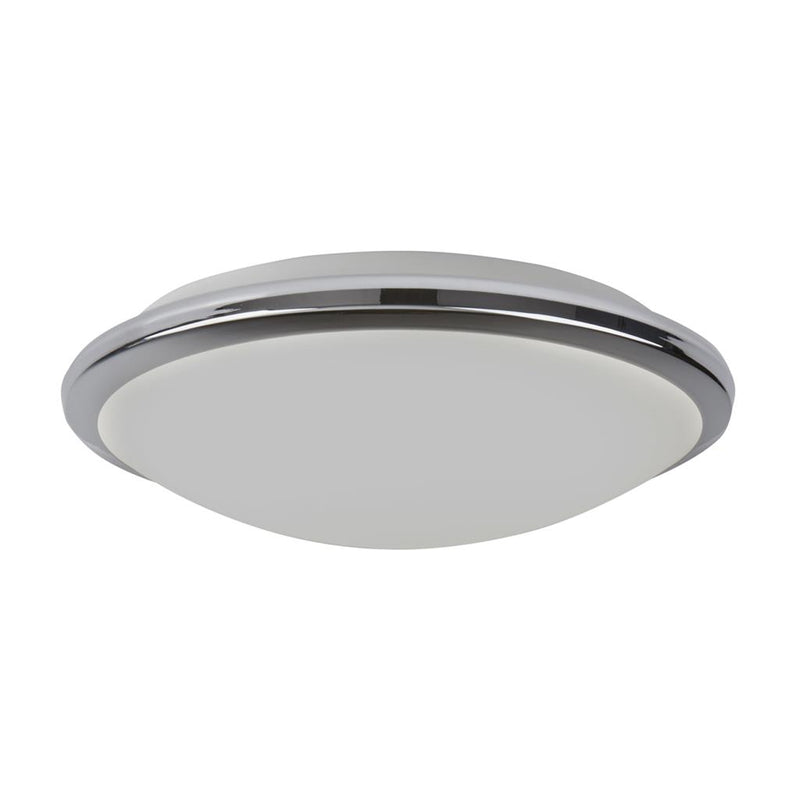 Searchlight  7938-30CC Knutsford Flush  - Chrome Metal & Glass
