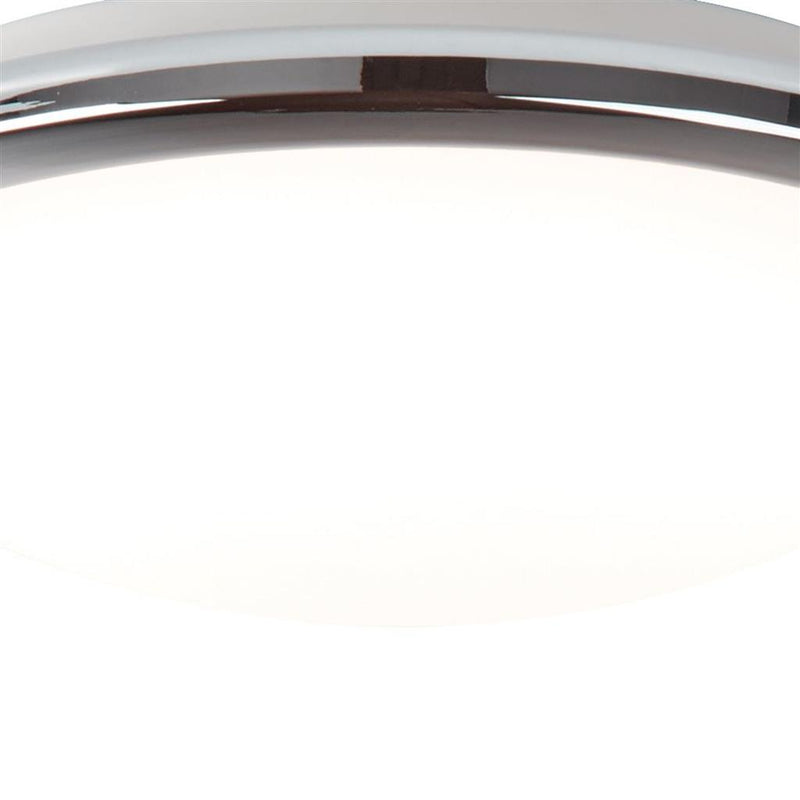 Searchlight  7938-30CC Knutsford Flush  - Chrome Metal & Glass