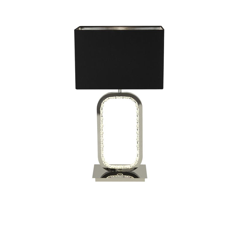 Searchlight  7957CC Aura Table Lamp LED Base - Chrome with Crystal Glass