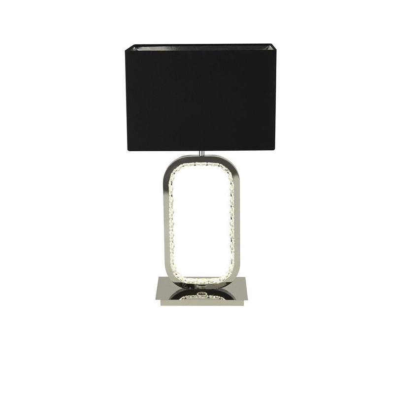 Searchlight  7957CC Aura Table Lamp LED Base - Chrome with Crystal Glass