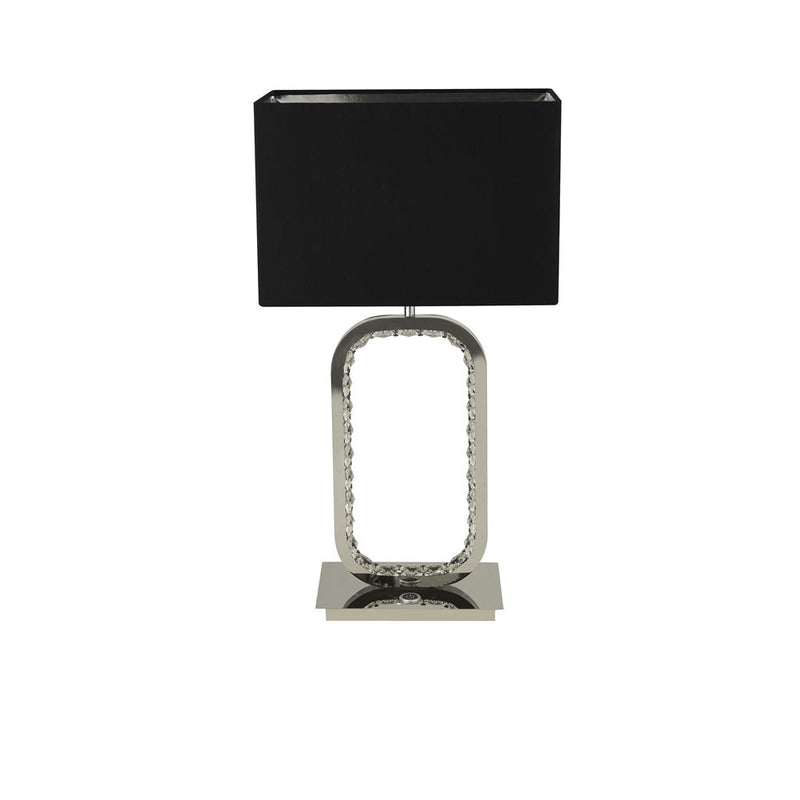 Searchlight  7957CC Aura Table Lamp LED Base - Chrome with Crystal Glass