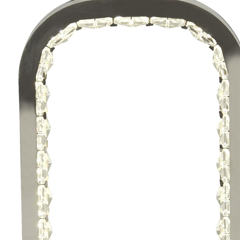 Searchlight  7957CC Aura Table Lamp LED Base - Chrome with Crystal Glass