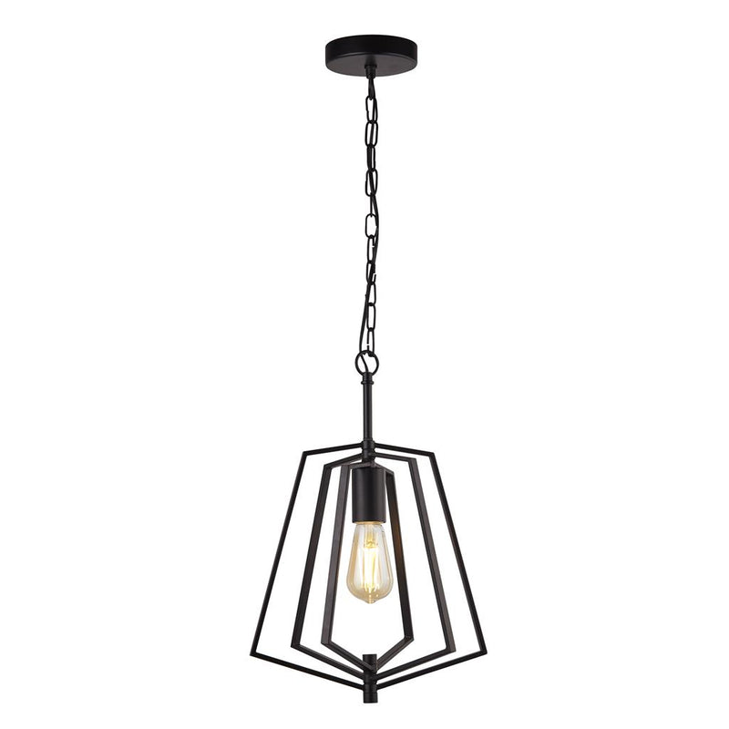 Searchlight  7971BK Slinky Ceiling Pendant - Black Metal