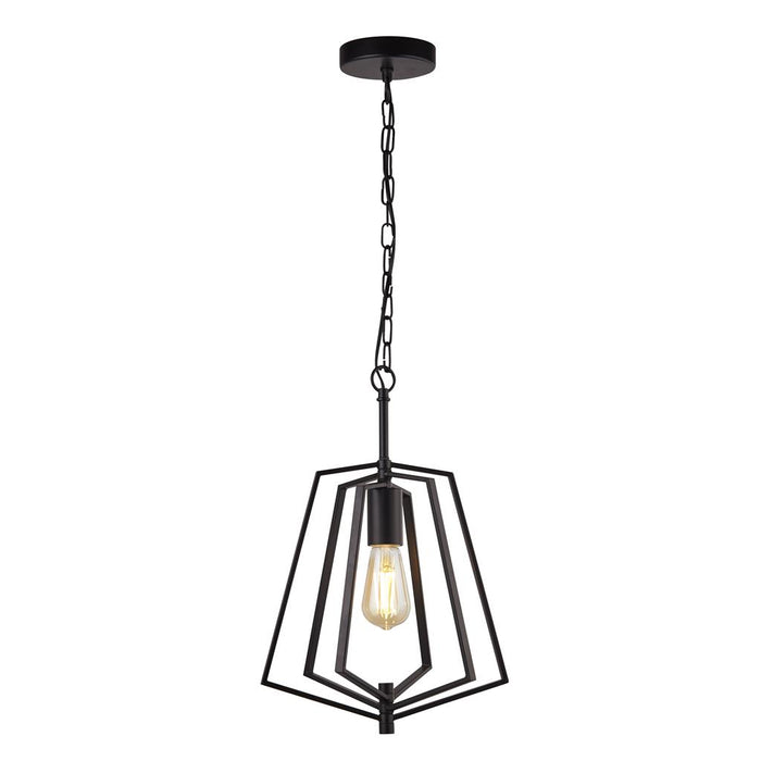 Searchlight  7971BK Slinky Ceiling Pendant - Black Metal