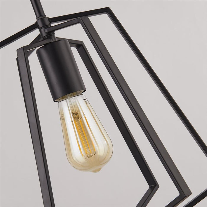 Searchlight  7971BK Slinky Ceiling Pendant - Black Metal