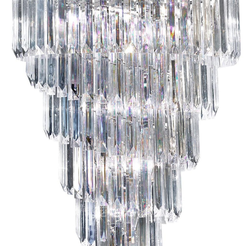 Searchlight  7999-9CC Sigma  9Lt Chandelier - Chrome Metal & Acrylic