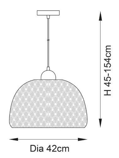 Bali 1lt Pendant - 101574