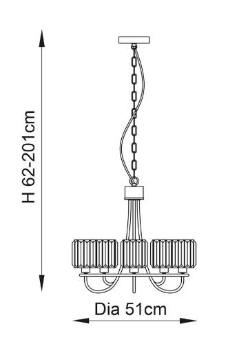 Berenice 5lt Pendant - 107802