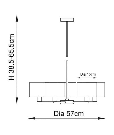Daley 5lt Pendant - 73017