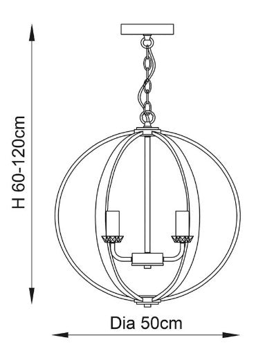 Ritz 6lt Pendant - 81508