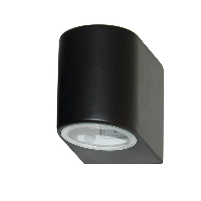 Searchlight  8008-1BK-LED Eiffel Outdoor Wall Light-Black Metal, Clear & Frosted Glass