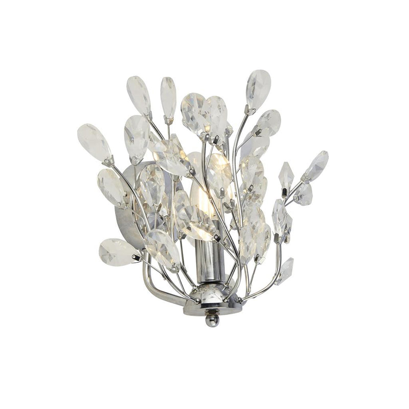 Searchlight  8011-1CC Bouquet 7Lt Wall Light - Chrome & Crystal Glass