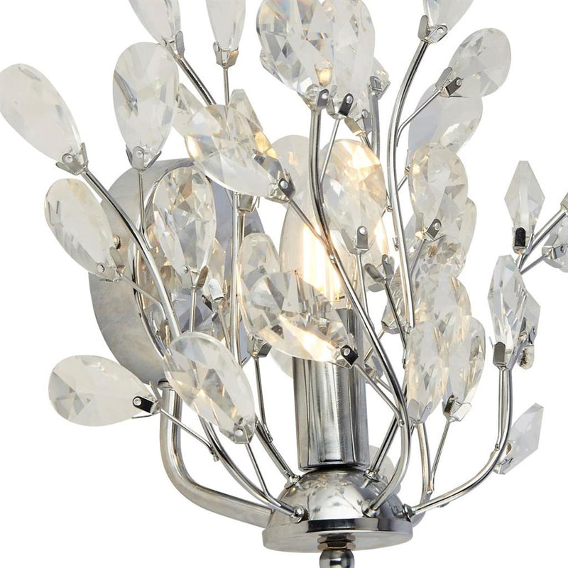 Searchlight  8011-1CC Bouquet 7Lt Wall Light - Chrome & Crystal Glass