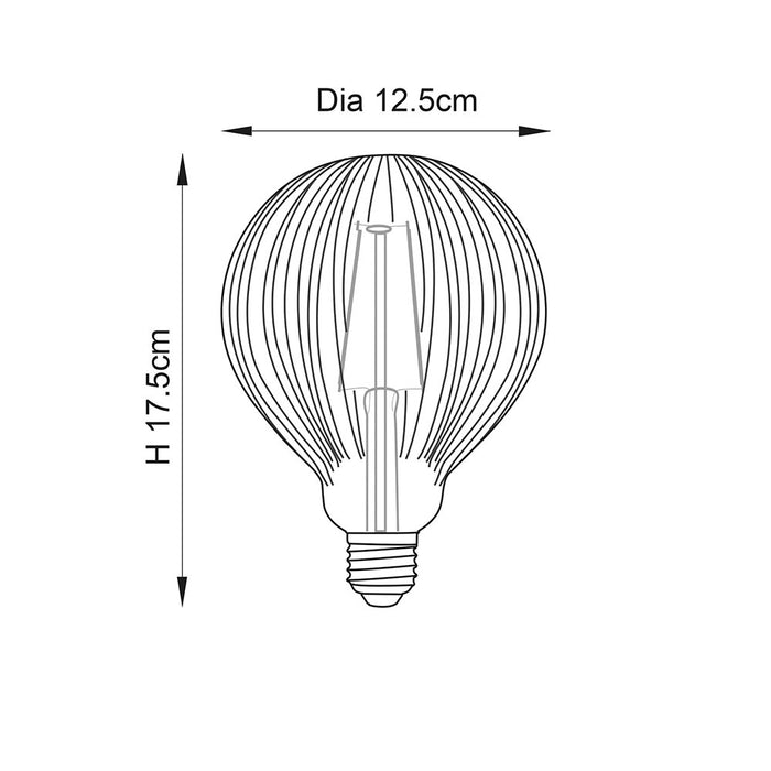 Endon Ribb E27 LED filament 125mm light bulb