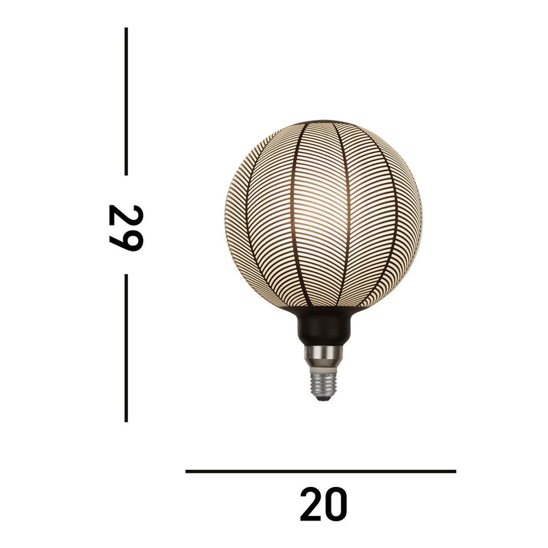 Searchlight  81200BK Magician Decorative Filament Lamp - Black Pine Branch