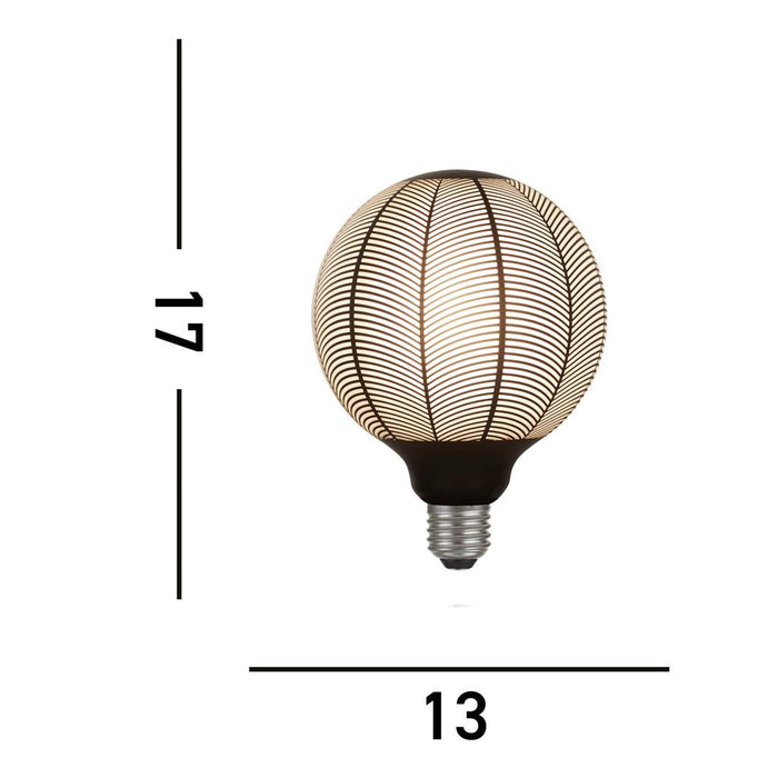 Searchlight  81250BK Magician Decorative Filament Lamp - Black Pine Branch