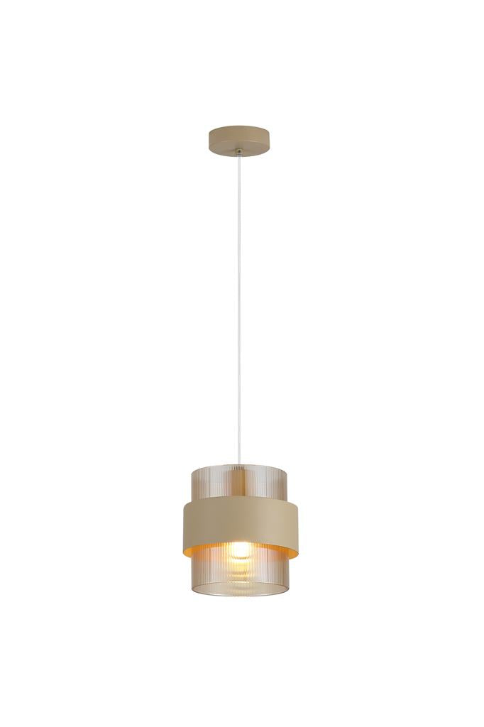 Searchlight 82431-1SA Royal Pendant, Convertible to Semi-Flush, Sand Metal