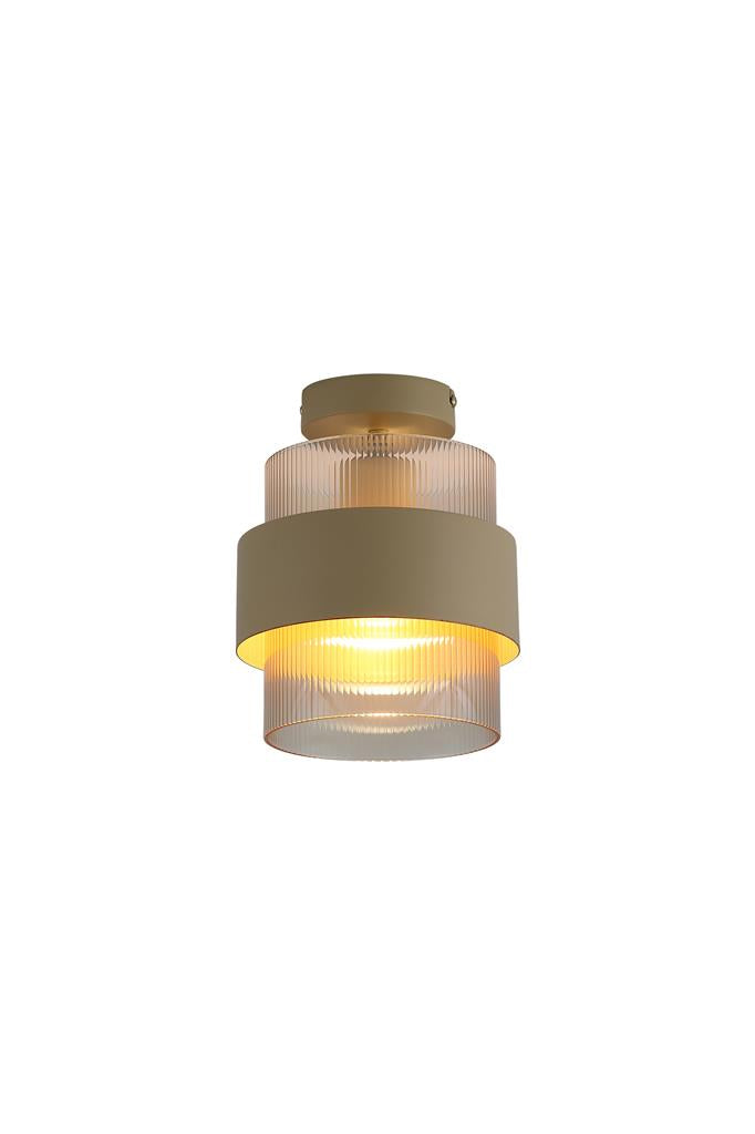Searchlight 82431-1SA Royal Pendant, Convertible to Semi-Flush, Sand Metal