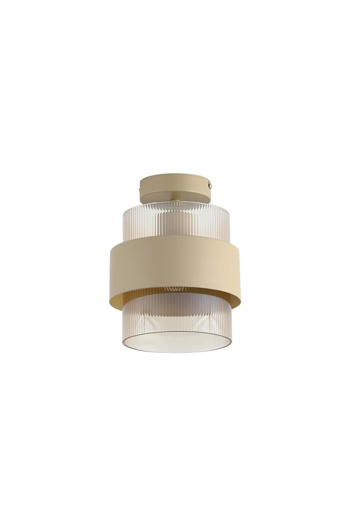 Searchlight 82431-1SA Royal Pendant, Convertible to Semi-Flush, Sand Metal