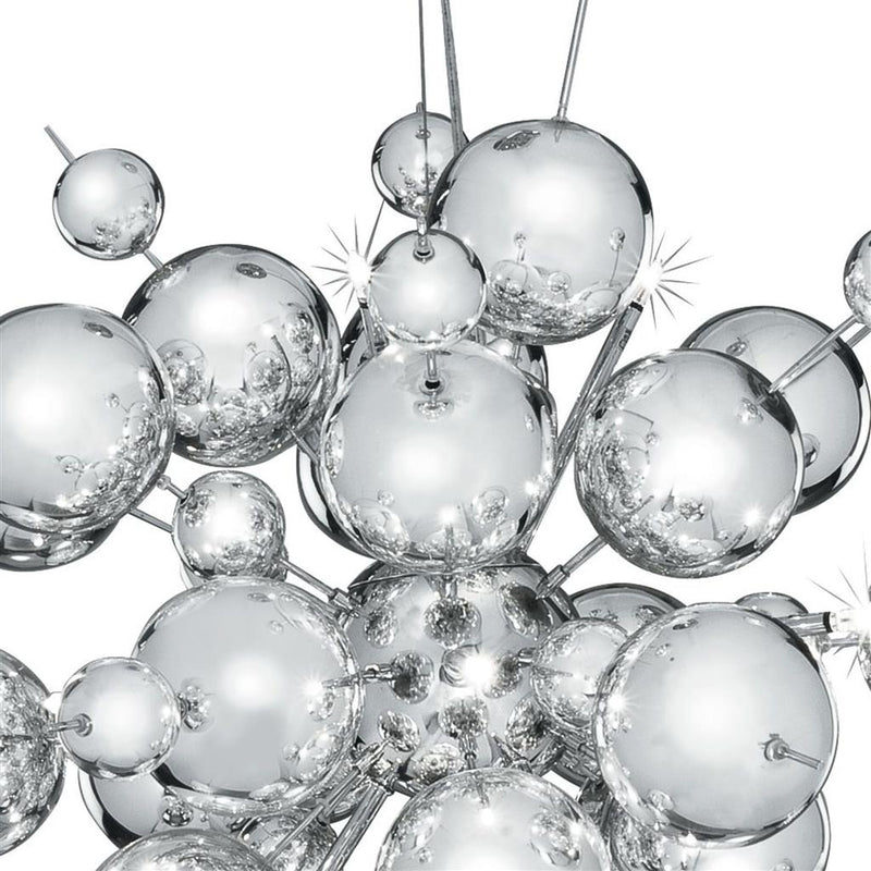 Searchlight  8312-12CC Molecule 12Lt Pendant  - Polished Chrome Metal & Glass