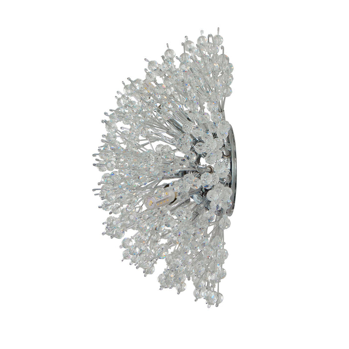 Searchlight  83420-3CC Sunburst 3Lt Wall light - Chrome Metal & Glass Beads