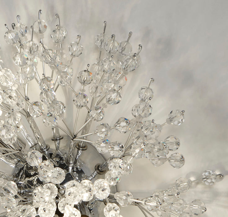 Searchlight  83420-3CC Sunburst 3Lt Wall light - Chrome Metal & Glass Beads