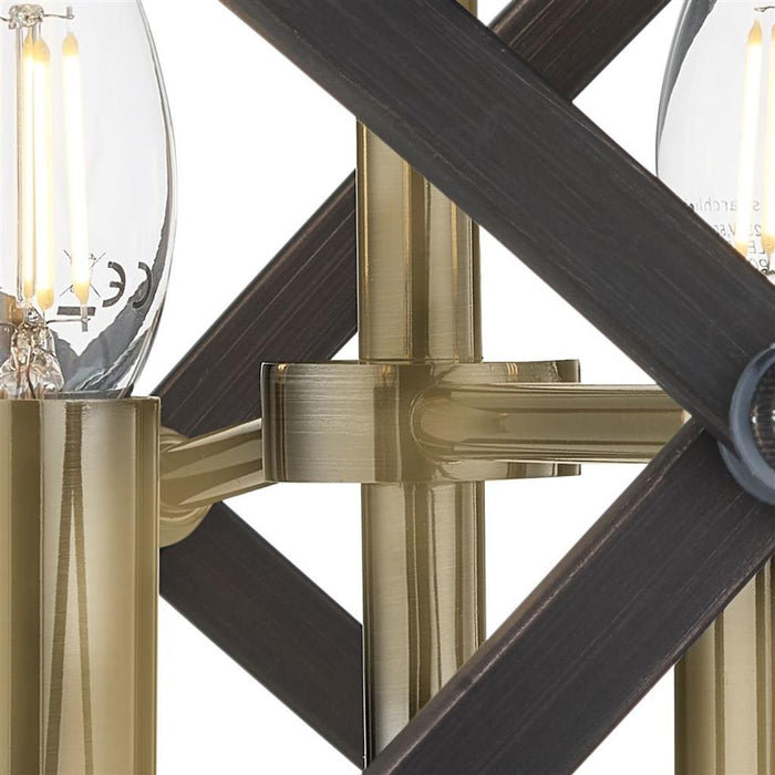 Searchlight  8344-4BZ Hoopla 4Lt Semi-Flush - Bronze Metal