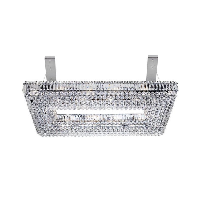 Searchlight  8382CC Vesuvius 26Lt Pendant  -   Chrome, Crystal Trim & Ball Drops