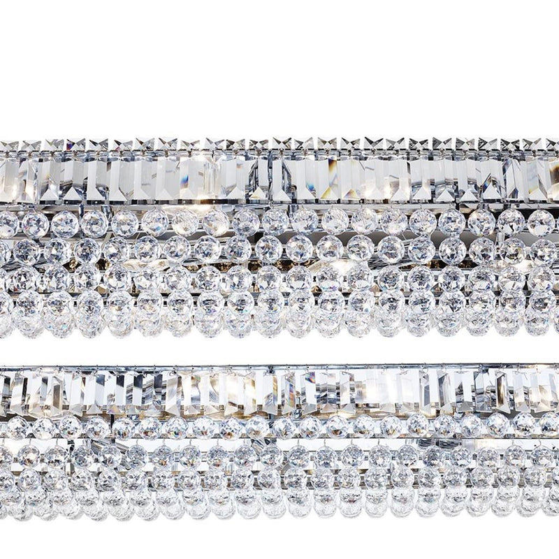 Searchlight  8382CC Vesuvius 26Lt Pendant  -   Chrome, Crystal Trim & Ball Drops