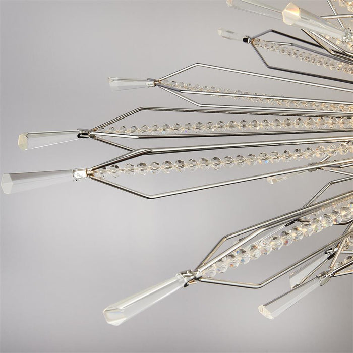 Searchlight  8638-8CC Starburst 8Lt Ceiling Pendant - Chrome & Glass