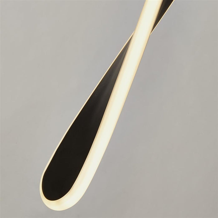 Searchlight  8675-5BK Paddle 5Lt Bar Pendant - Black Metal & Opal Silicon