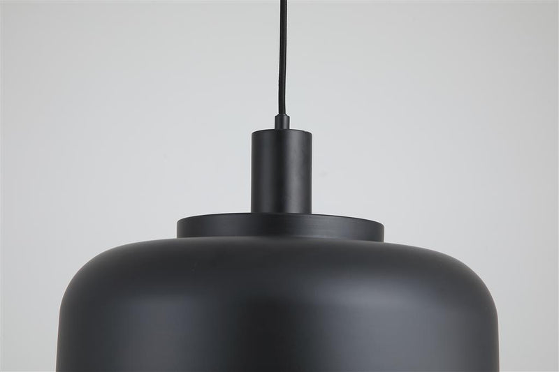 Searchlight 87180BK Scotland 1Lt Pendant Convertible to Semi-Flush Black Metal
