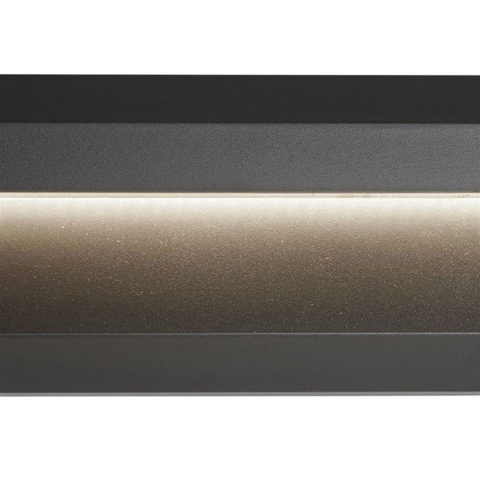 Searchlight  8732GY Ankle Outdoor Wall Light - Dark Grey Metal & Frosted Glass